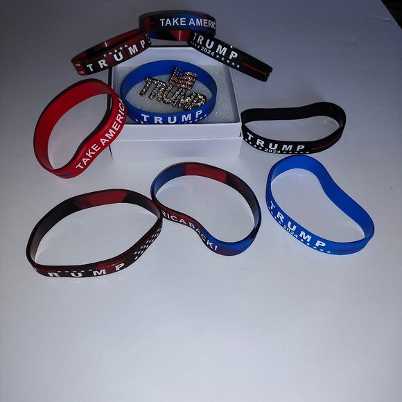 Liquidation New Trump bands & pin - Picture 1 of 1